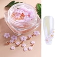 thumbnail image 1 of Diamantes de imitación de flores para uñas acrílicas, suministros de arte con perlas, manicura, d CACAGOO Decoraciones de uñas, 1 of 7