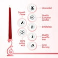 thumbnail image 3 of BOLSIUS 20 Red Taper Candles - 10 Inch Unscented, Dripless Dinner Candle- Premium European Quality - Paraffin Wax with Cotton Wicks Smokeless, Gift, Holiday, Home Decor Candlesticks 7.5 Hour Burn Time, 3 of 5