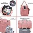 thumbnail image 3 of Bolso del gimnasio de los deportes del compartimiento de los zapatos con el bolsillo separado mojado seco para los hombres y las mujeres, bolso de la yoga del bolso, 3 of 5