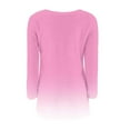 thumbnail image 5 of Crew Neck Sweatshirts Women Comdrip Womens Casual Solid Long Sleeve Jumper Sweaters Blouse Cozy Sweaters for Women Pink 3XL, 5 of 5