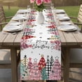 thumbnail image 5 of Christmas Tree Table Runner 108 Inches, Colorful Xmas Trees Snowflake Winter Bed Runner Dresser Scarves Tabletop for Indoor Outdoor Parties/Ceremony/Banquet, 13"x 108", 5 of 8