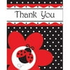 Creative Converting Ladybug Fancy Thank You Fold-Overs