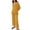 Yellow, variant on Lenpel Women's Lounge Set Long Sleeve Quarter Button Knit Pullover Tops Casual Pants 2 Piece Fall Fashion Outfits