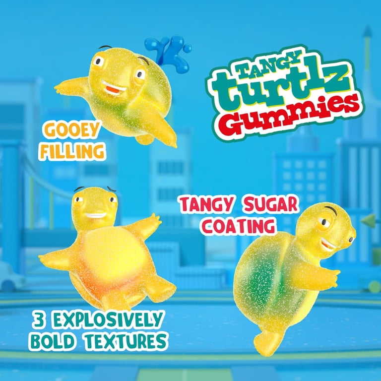 Chewzme Tangy Turtlz - Assorted Flavored Gummies - Fun and