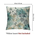 thumbnail image 4 of nygtbtfer Spring Summer Dahlias Flowers Pillow Teal Gray Abstract Geometric Floral Modern Style, Decorative Cushion Cover for Home Couch Bed Sofa Outdoor White, 4 of 7