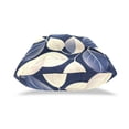 thumbnail image 4 of Dark Blue and Beige Leaves Throw Pillow Covers Pillowcases 20 x 20 Inch Home Decor 2 Packs for Bedroom Sofa, 4 of 6