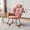Pink, variant on Rocking Chair for Nursery, Teddy Upholstered Glider Rocker with High Backrest and Supportive Headrest, Comfy Armchair Rocking Accent Chairs for Living Room, Bedroom, Offices (Ivory)