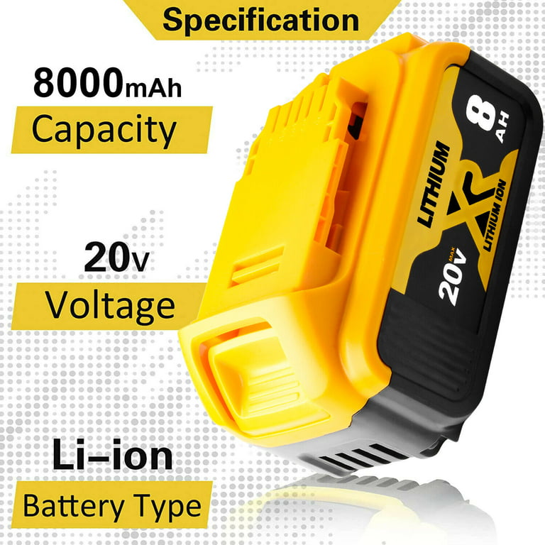 2X 20V Max 8Ah Lithium Ion For BLACK & DECKER Battery LB20 LB2X4020  LBXR20 LBX20