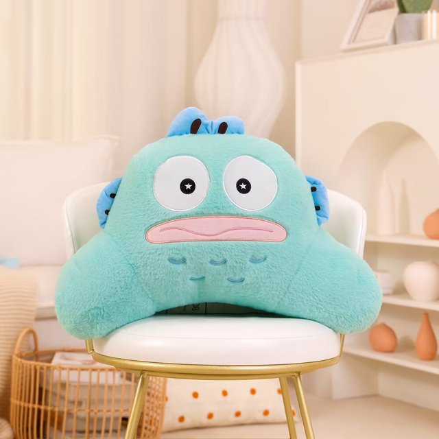 Cojín trasero de peluche grueso de Anime Pochacco Lucifer Cat Cinnamoroll, cojín para asiento, almohada para decoración del hogar, regalos de navidad para niña