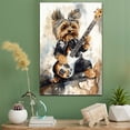 thumbnail image 2 of Biewer Terrier Dog Playing Bass Guitar Wall Stretched Canvas Size 8x12 – Biewer Terrier Canvas Art for Dog Lovers, Bass Guitar Canvas Wall Decor, 2 of 5