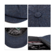 thumbnail image 4 of Sombrero plano ZHAOCHENG sombrero octogonal vintage negro, 4 of 4