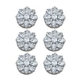 thumbnail image 2 of 6Pcs Rhinestones Button Clips Decorative Cufflinks Covers For Dress Shirt Jackets Coat Garment Decoration Sewing Craft, 2 of 9