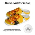 thumbnail image 6 of Yiaed Happy Halloween1 Print Slippers Fuzzy Warm Cozy Slippers Non Slip House Slippers For Indoor Outdoor Slippers House Slippers-13, 6 of 7