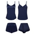 thumbnail image 7 of YouLoveIt Women Satin Silk Sleepwear Sleeveless Nightwear Lingerie Women Satin Sleepwear Camisole Shorts Nightwear Pajama Sets, 7 of 7