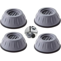 4 Pcs Anti Vibration Pads for Washing Machine, Dryer Foot Pads - Noise Reduction, Shock Absorption, Non Slipery Floor Protecter for Hardwood and Tile Floors, Universal(3.54inch)