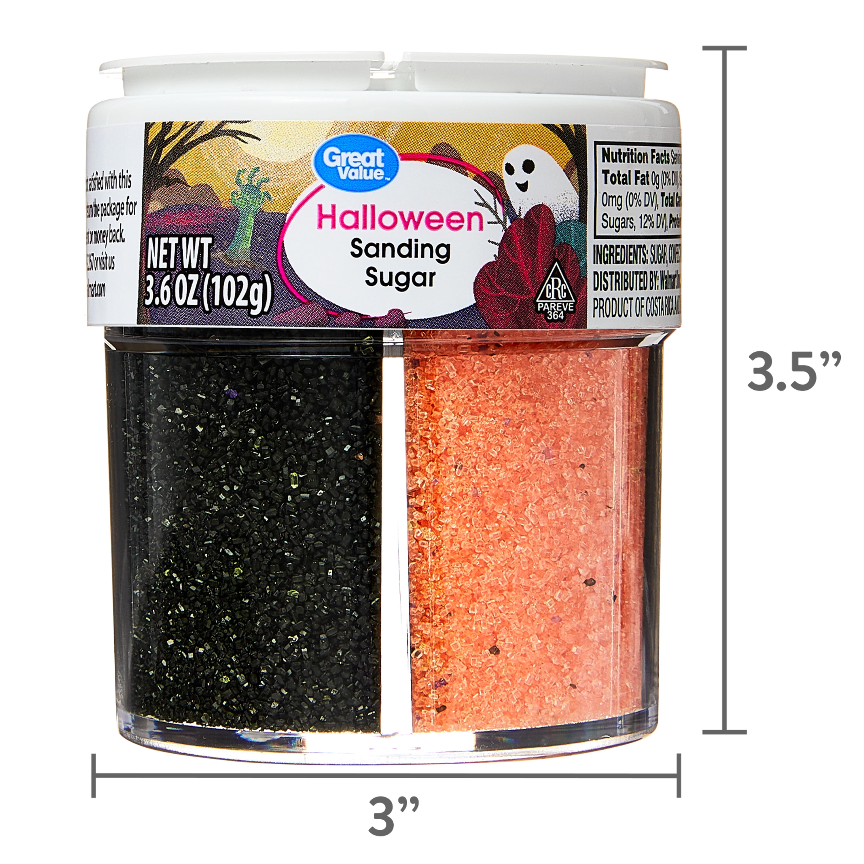 Great Value Halloween 4 in 1 Sanding Sugar, 5.85 oz