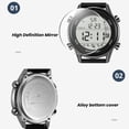 thumbnail image 4 of Reloj Deportivo Digital Para Hombre, Resistente Al Agua, Alarma, Cuenta Regresiva, Zona Horaria Dual, Correa De Nailon, Reloj Digital, Hora De Ubicación Dual, Retroiluminación, 4 of 7