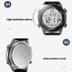 thumbnail image 4 of Relaj deportivo para hombres digital, alarma impermeable relaj digital, zona horaria dual relojes de pulsera - retroiluminación el roloj de hormre con cronómotro para, 4 of 7