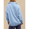 thumbnail image 6 of Sweatshirt for Women Oversized Casual Long Sleeve Button Henley Neck Pullover Tops Outfits Clothes XL, 6 of 9