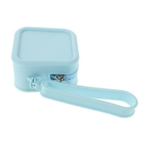 MLINS Small Makeup Bag Square Cosmetic Bag Make Up Pouch With Zipper Make Up Organizer Case Coin Purse For Backpack Waterproof Travel Toiletry Bags