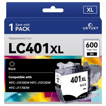 Cool Toner LC401XL Ink Cartridge 4-Pack - Black, Cyan, Magenta, Yellow For Brother MFC-J1010DW
