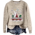 thumbnail image 1 of Zhanying Chandails pour Femmes Col Rond Coupe Régulière Tenue Décontractée Noël Mode Mignon et Douillet Chandail de Noël pour Femmes, 1 of 5