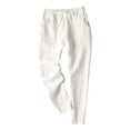 thumbnail image 5 of Seductiva Casual Pants for Women Linen Pants for Women Summer Casual High Waisted Drawstring Lightweight Beach Pant with Pockets Beach Pants Loose Fit, 5 of 5