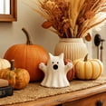thumbnail image 5 of Halloween Ghost Decor Cat Ghost Figurine Spooky Cute Kitty Ghost Statue Resin Tabletop Sculpture Centerpiece for Mantel Shelf Desk Living Room Home Decoration, 5 of 6