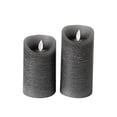 thumbnail image 3 of Velas LED de 3 uds., Luz parpadeante, cera, control remoto, lámpara electrónica, con pilas, decoración navideña para el hogar, gris oscuro kenally  HA002726-01B, 3 of 6