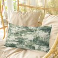 thumbnail image 4 of Sage Green Ombre Pillow Covers, Linen Long Throw Pillow Case, Gradient Abstract Art Vintage Holiday Pillow Protector Decorative Cushion Cover for Living Room/Bedroom 16" x 24", 4 of 8