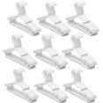 thumbnail image 1 of 100 Pcs Baby s, Small Plastic Kids Clothing Hanger, Closet Rack for Baby Children Toddler Clothes, White, 1 of 5