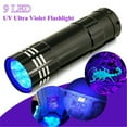 thumbnail image 2 of 9 UV LED Ultraviolet Flashlight Multifunctional Mini Fluorescent Torch Lightweight Portable Outdoor Waterproof Emergency Lamp, 2 of 8