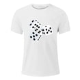 thumbnail image 1 of Huesdet T-Shirts Graphiques pour Hommes Col Ras du Cou Manches Courtes Tee Tricot Texturé Chandail à Enfiler Hauts T-Shirts Graphiques Hommes (Blanc, M), 1 of 6