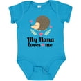 thumbnail image 3 of Inktastic My Nana Loves Me Hedgehog Grandchild Girls Baby Bodysuit, 3 of 5