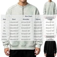 thumbnail image 2 of Chiccall Mens Plus Size Sweatshirts Quarter Zip Long Sleeve Solid Pullover Sweatshirts Casual Loose Fit Athletic Sweat Shirts for Men, 2 of 7