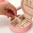 thumbnail image 5 of Small Jewellery Box Organizer Travel Leather Carry Storage Case Jewelry Boxes, 5 of 5