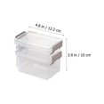 thumbnail image 4 of MasteelfCA 4 Pcs Desktop Storage Cases Transparent Jewelry Organizers Stackable Boxes, 4 of 7