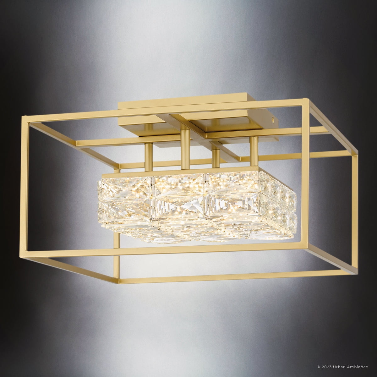 Luxury Cosmopolitan Ceiling Light, Soft Gold, UQL4685