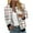Khaki A, variant on Ashirexll Womens Winter Tops Long Sleeve Tops Solid Color Lapel Zipper Short Jacket for Women