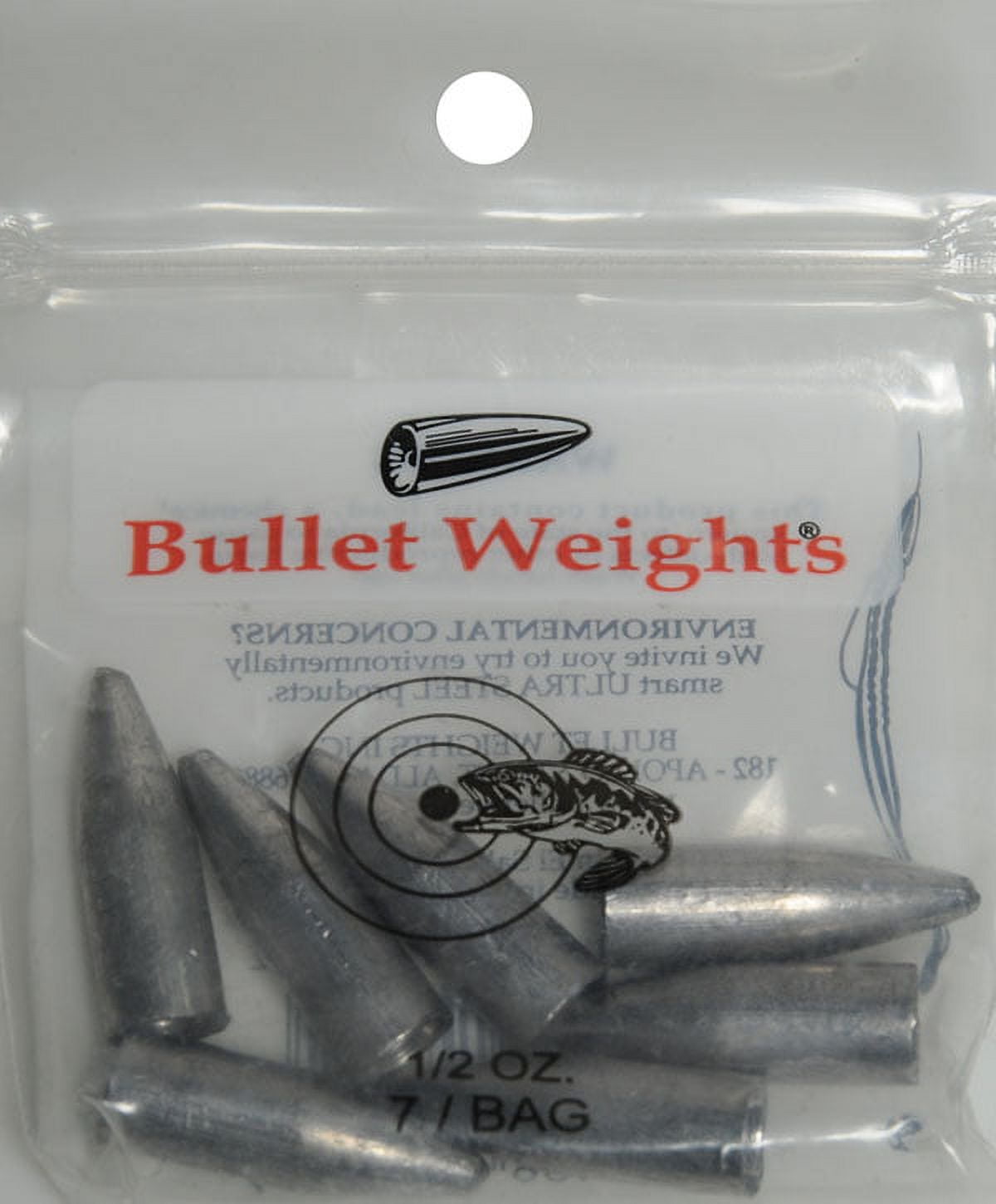 Bullet Weights® BW12-24 Lead Bullet Weight Size 1/2 oz Fishing Weights