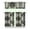 White-122, variant on Pioneer Kitchen Curtains and Valance Set 36 Inch Tier Colorful Flowers 3 Pieces Set Dining Room Small Curtain Drapes Cafe Curtains Valance for Home Decor Rod Pocket