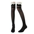 thumbnail image 4 of Breathable ’s Summer Lightweight Knit Knee High Stockings With Lace R Hollow Design Lightweight Sheer Thigh High Socks For Everyday Wear, 4 of 4