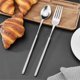thumbnail image 2 of Retractable Fork and Spoon Set for Barbecue, Dinner, Dessert - Adjustable Length Tableware, 2 of 5