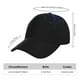 thumbnail image 2 of Balery Black Blue Glitter Sparkles Gorra de béisbol de tamaño ajustable para correr, entrenar y actividades al aire libre. Gorra de papá para todas las estaciones., 2 of 6