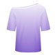 thumbnail image 5 of TaTaai Off Shoulder Loose Short Sleeved Home Top, Women Slanted Neck Printed Style, Regular Length, Spring Summer Daily Leisure Clothing Gift, 5 of 6