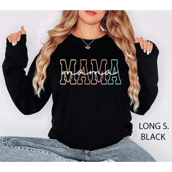 Velto Mama Sweater For Mothers Day Gift From Daughter, Mama Shirt For Birthday Gift For Her, Baby Shower Gift, Mom Gift, Mom Shirt, Mama All Size S-5XL
