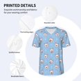 thumbnail image 5 of Fotbe French Bulldog Head Baseball Jersey Shirt for Men and Women, Casual Short Sleeves Button Down T-Shirt-Large, 5 of 9