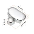 thumbnail image 2 of Mirror Holders Clips, Mirror Mounting Clips for 3-5mm Thick Mirror Glass Dresser Bathroom(37mm Silver), 2 of 6