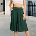 thumbnail image 6 of Womens Pants Women's Wide Leg Pants With Pockets Lightweight High Waisted Loose Trouser, 6 of 7