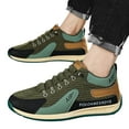 thumbnail image 3 of Mens Shoes,Corduroy Versatile Casual Sports Sneakers for Everyday Wear and Comfort,Shoes for Men,Green,7.5, 3 of 5